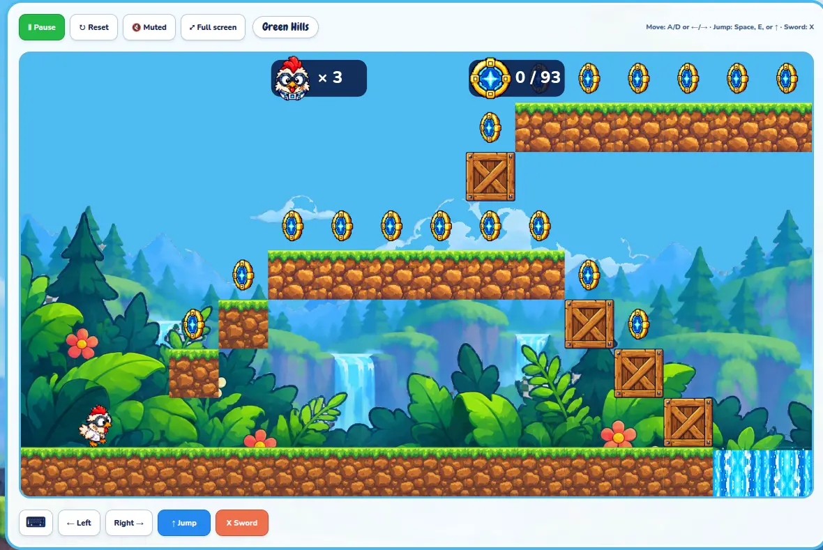 A playing Splat Lab game with Screenshot and Video capture buttons in the player toolbar.